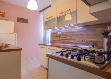 kuchyň interiér domácnost sporák pult